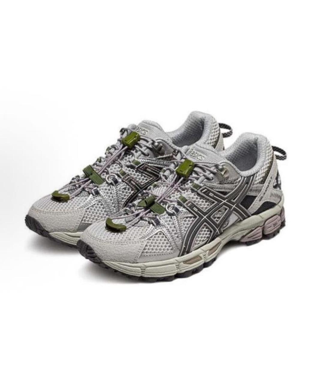 ASICS Серые синтетические кроссовки, фото 2