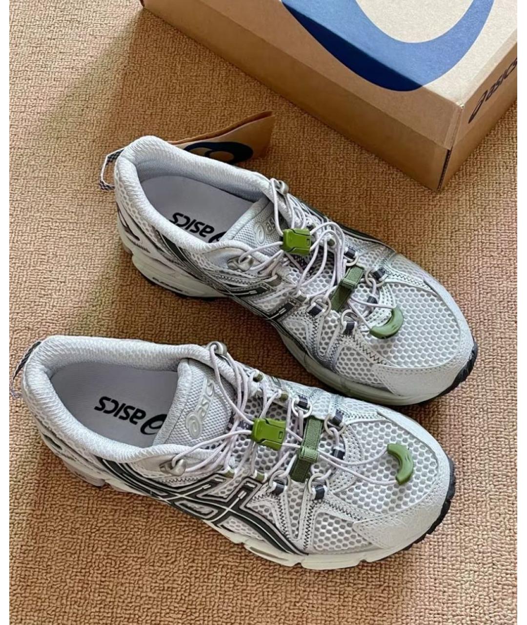ASICS Серые синтетические кроссовки, фото 5