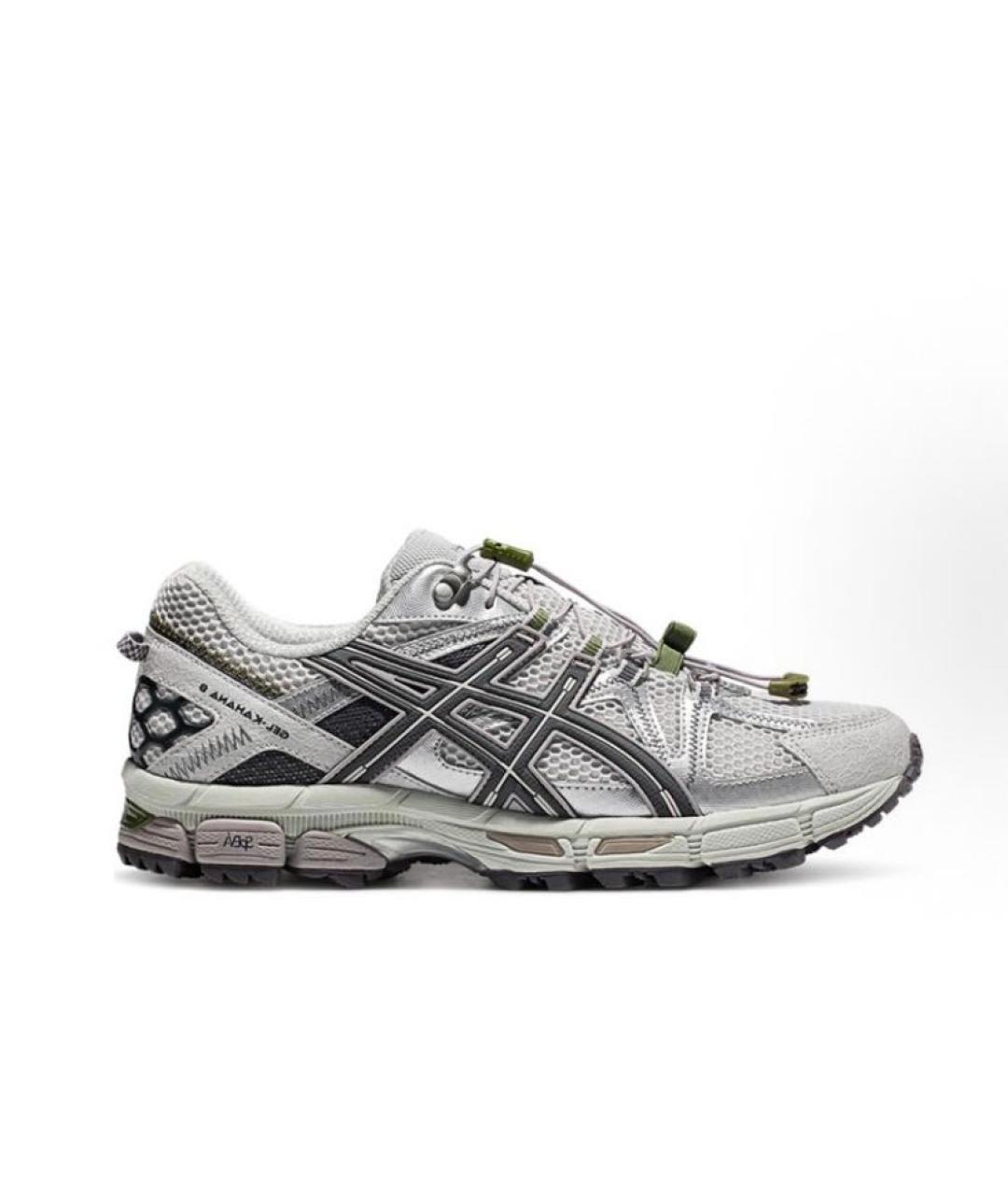 ASICS Серые синтетические кроссовки, фото 9