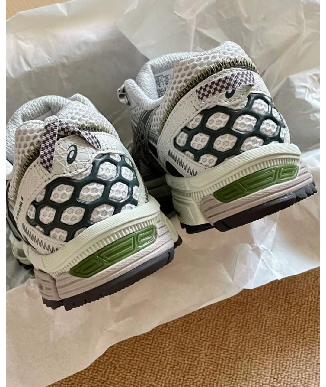 ASICS Серые синтетические кроссовки, фото 8