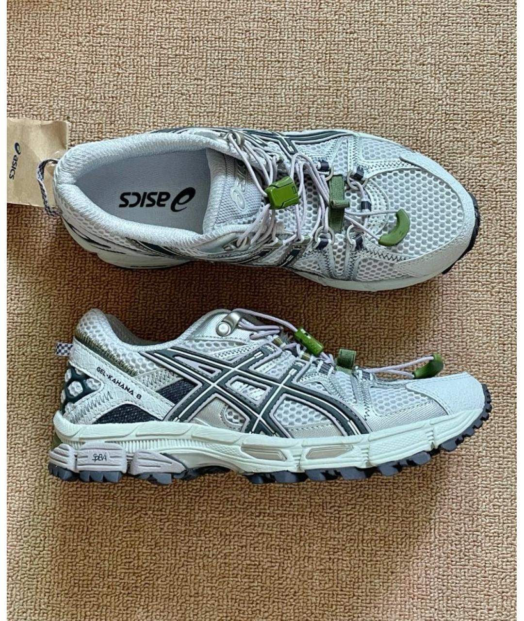 ASICS Серые синтетические кроссовки, фото 7