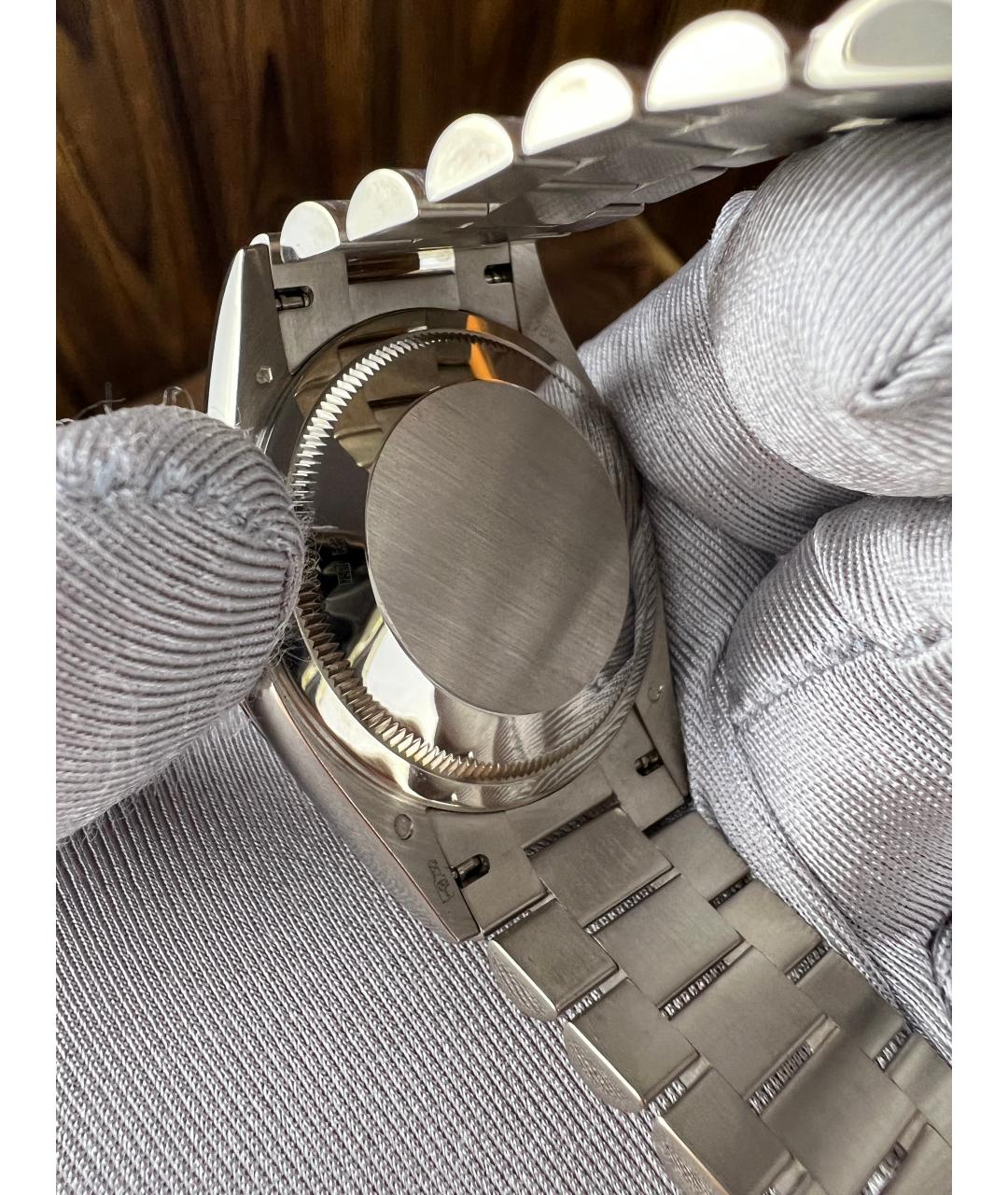 ROLEX Розовые часы из белого золота, фото 8
