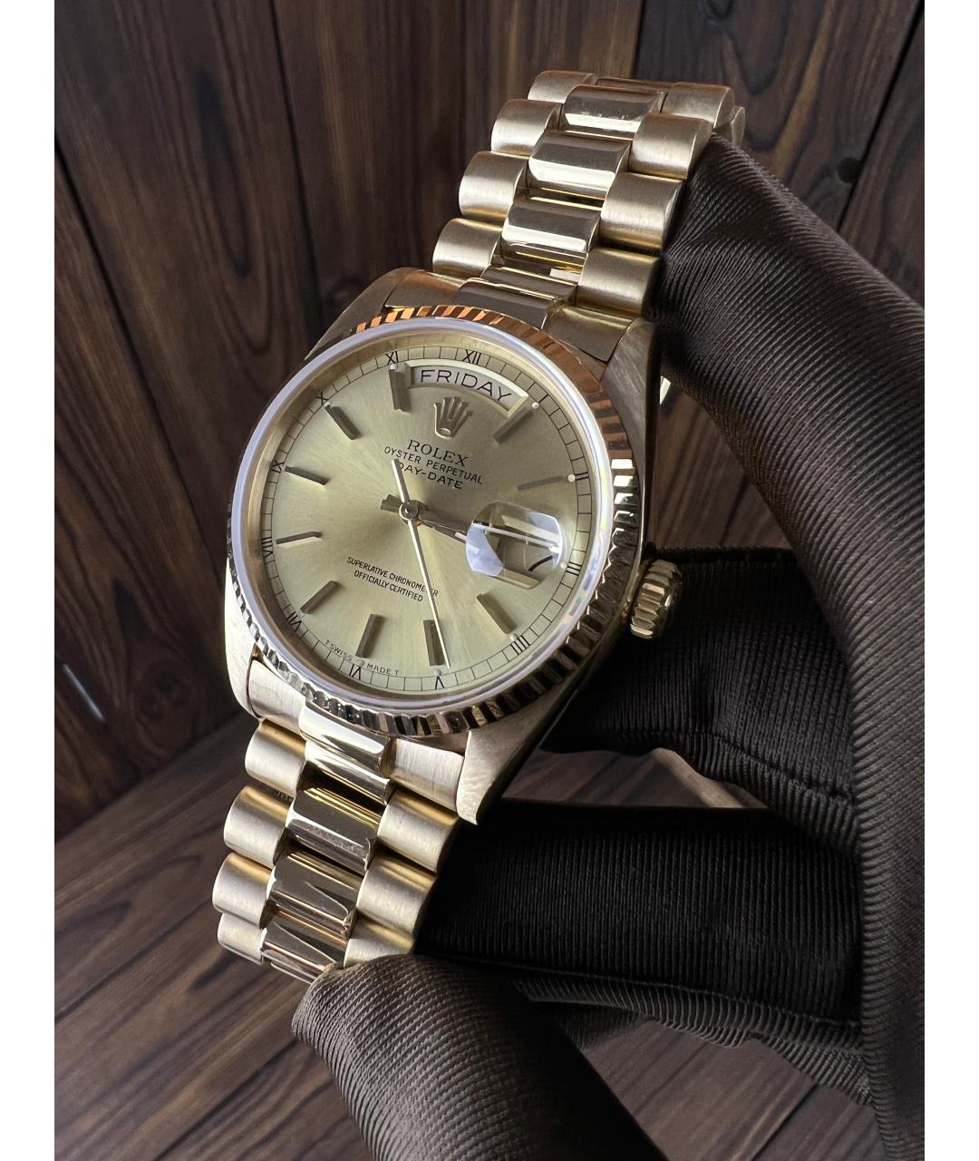 ROLEX Золотые часы из желтого золота, фото 4