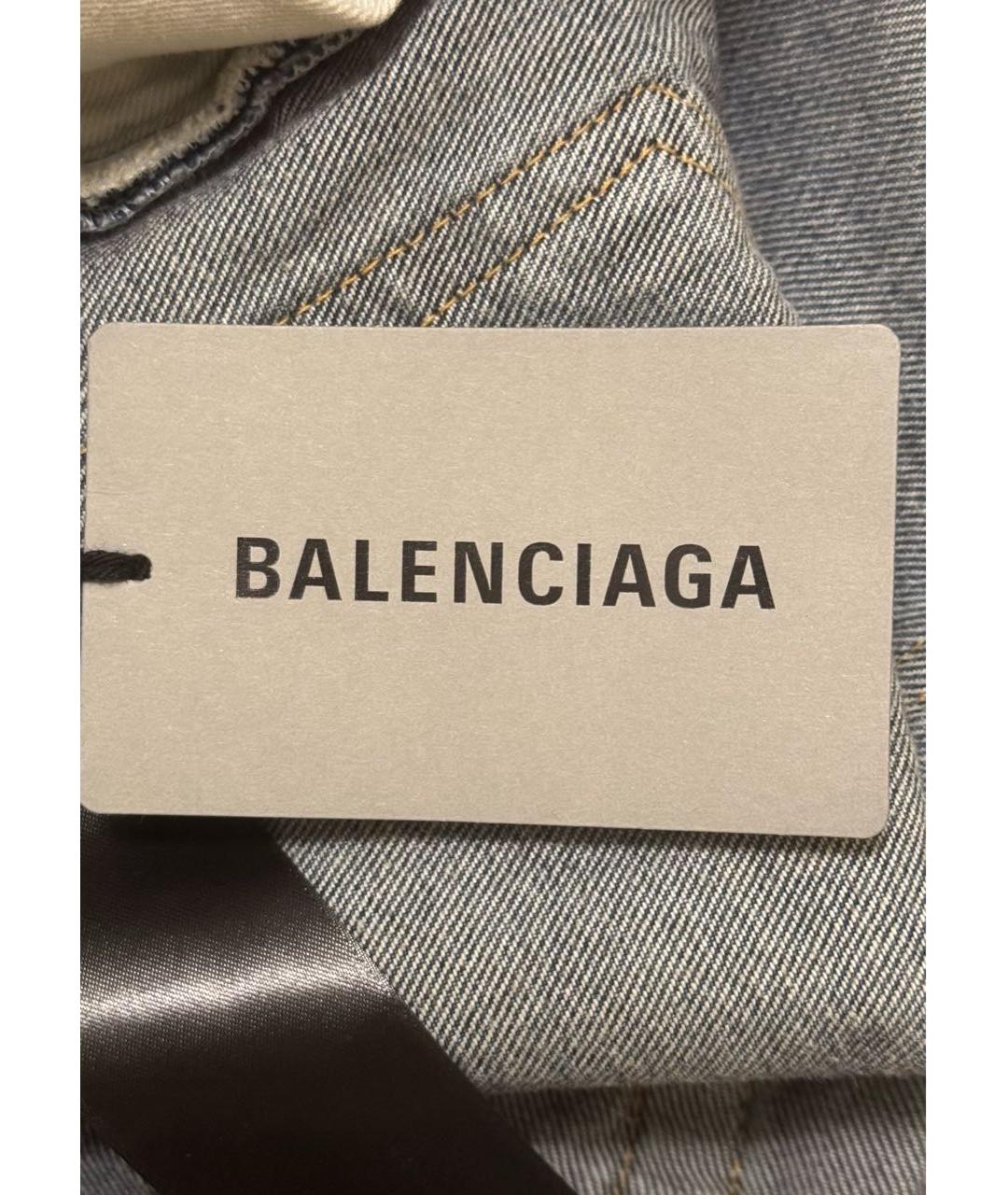 BALENCIAGA Голубые хлопковые джинсы, фото 7