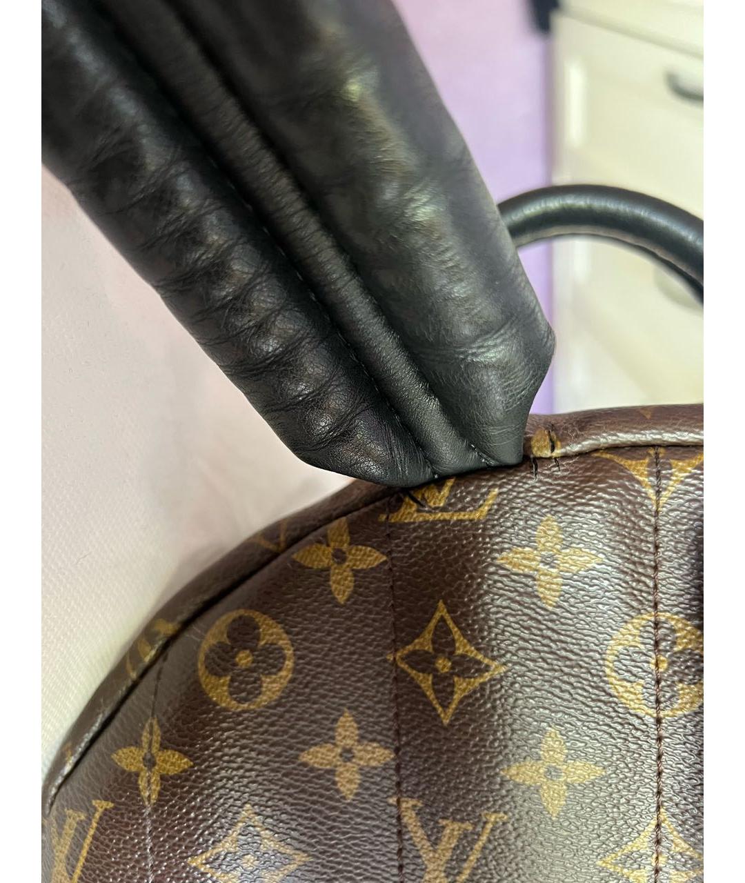 LOUIS VUITTON Коричневый кожаный рюкзак, фото 7