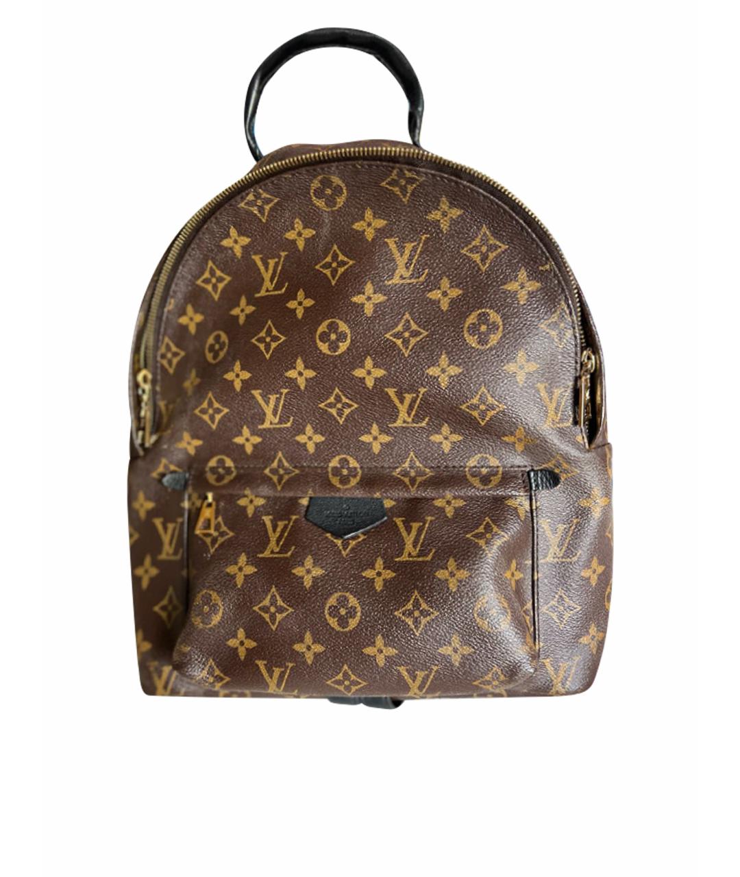 LOUIS VUITTON Коричневый кожаный рюкзак, фото 1