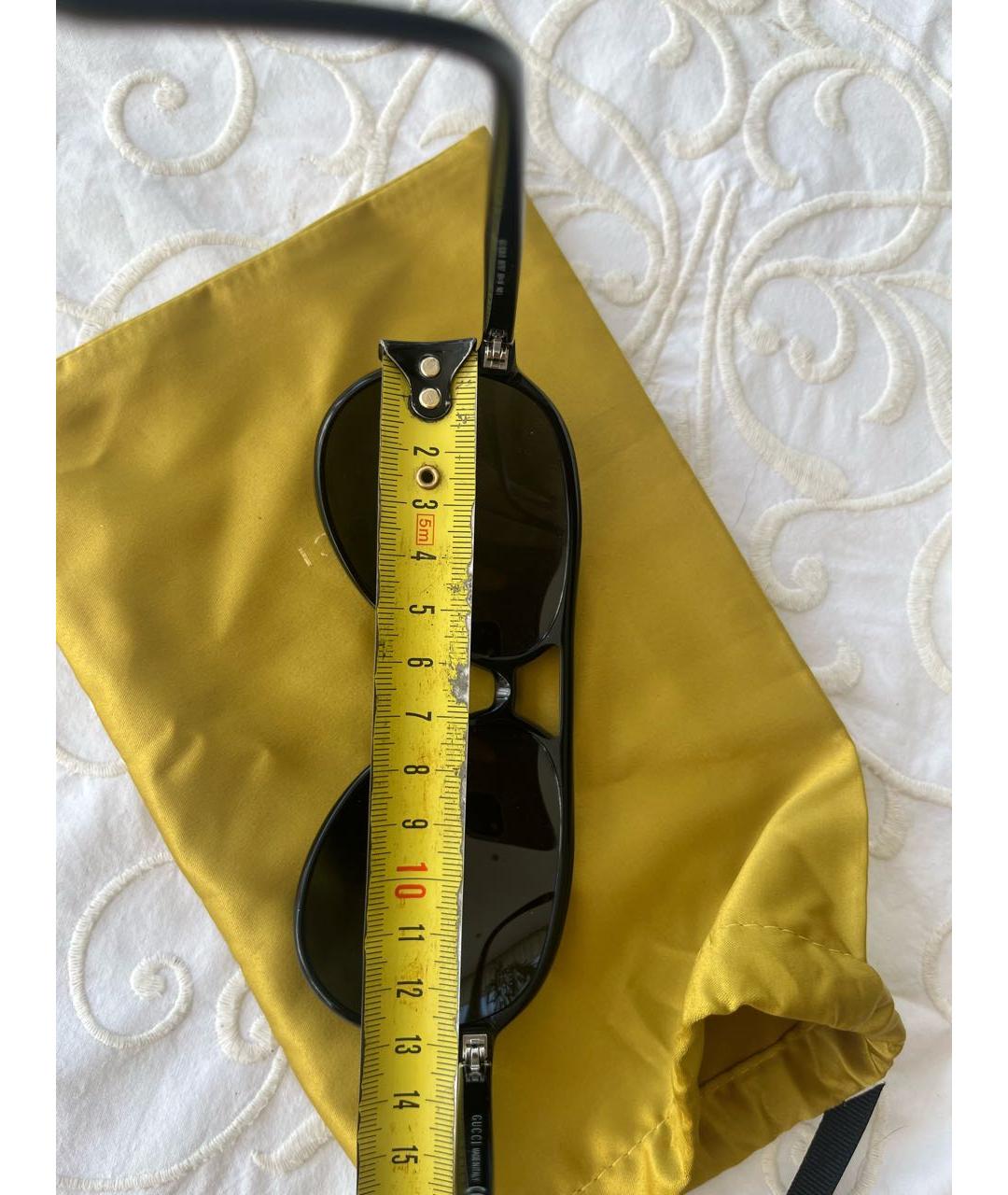 GUCCI Черные пластиковые солнцезащитные очки, фото 6