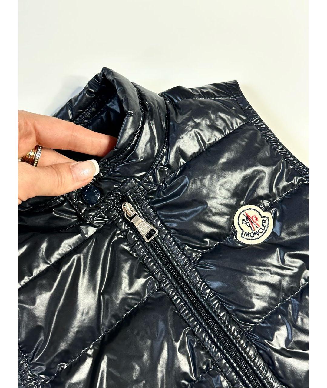 MONCLER Черный полиэстеровый жакет / жилет, фото 3