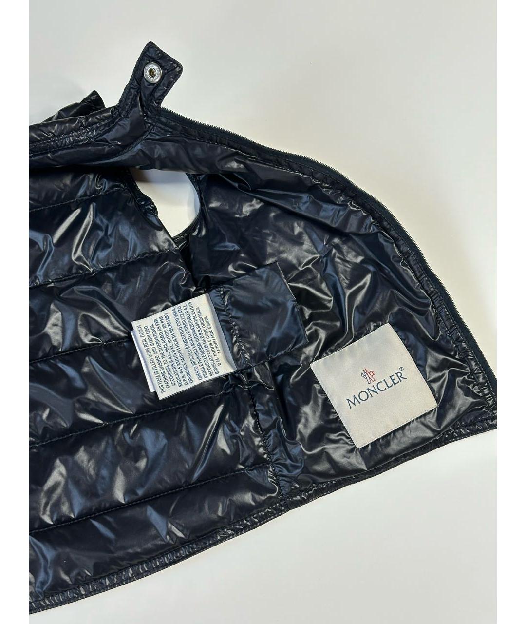 MONCLER Черный полиэстеровый жакет / жилет, фото 5