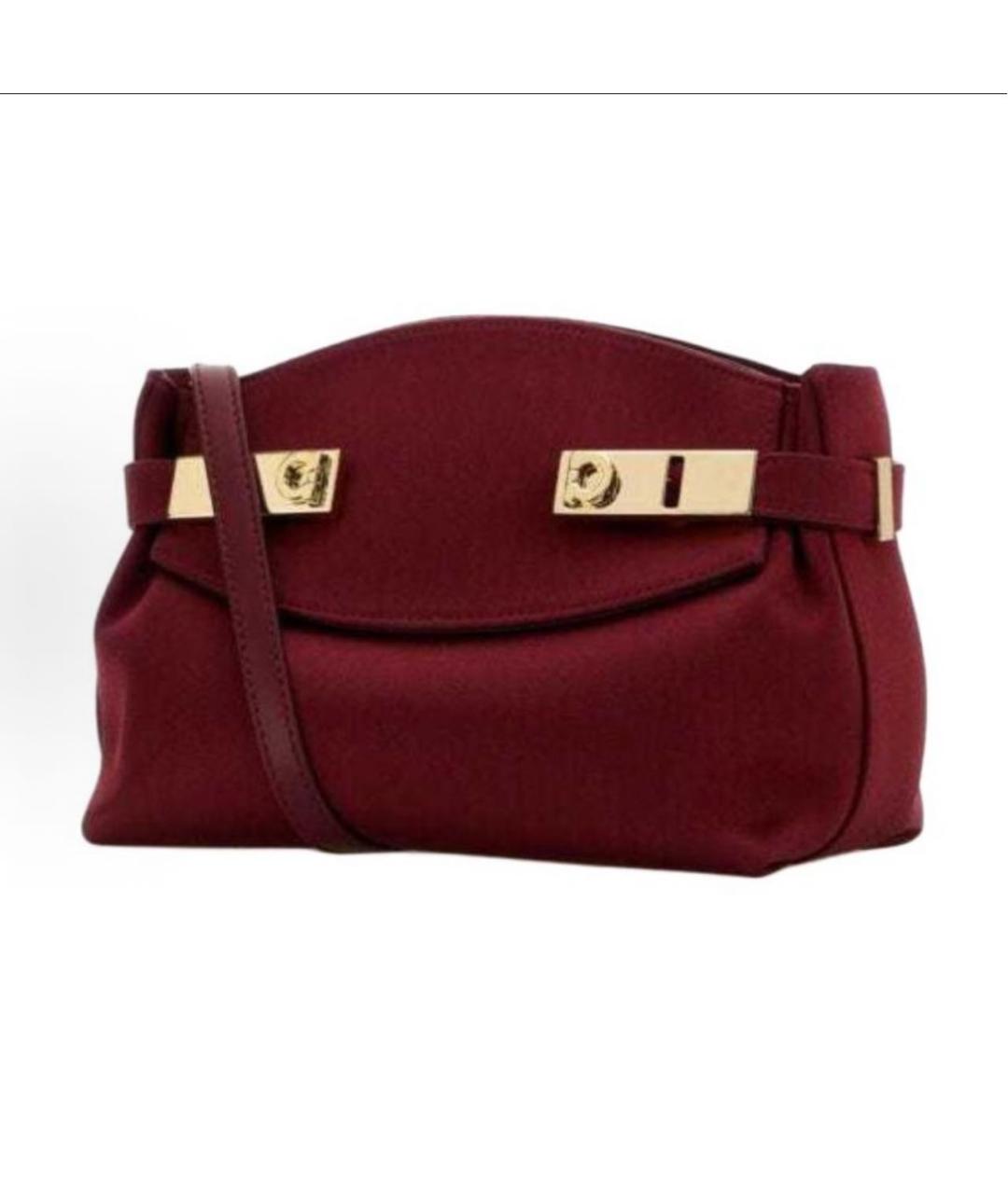 FERRAGAMO Бордовая кожаная сумка через плечо, фото 2
