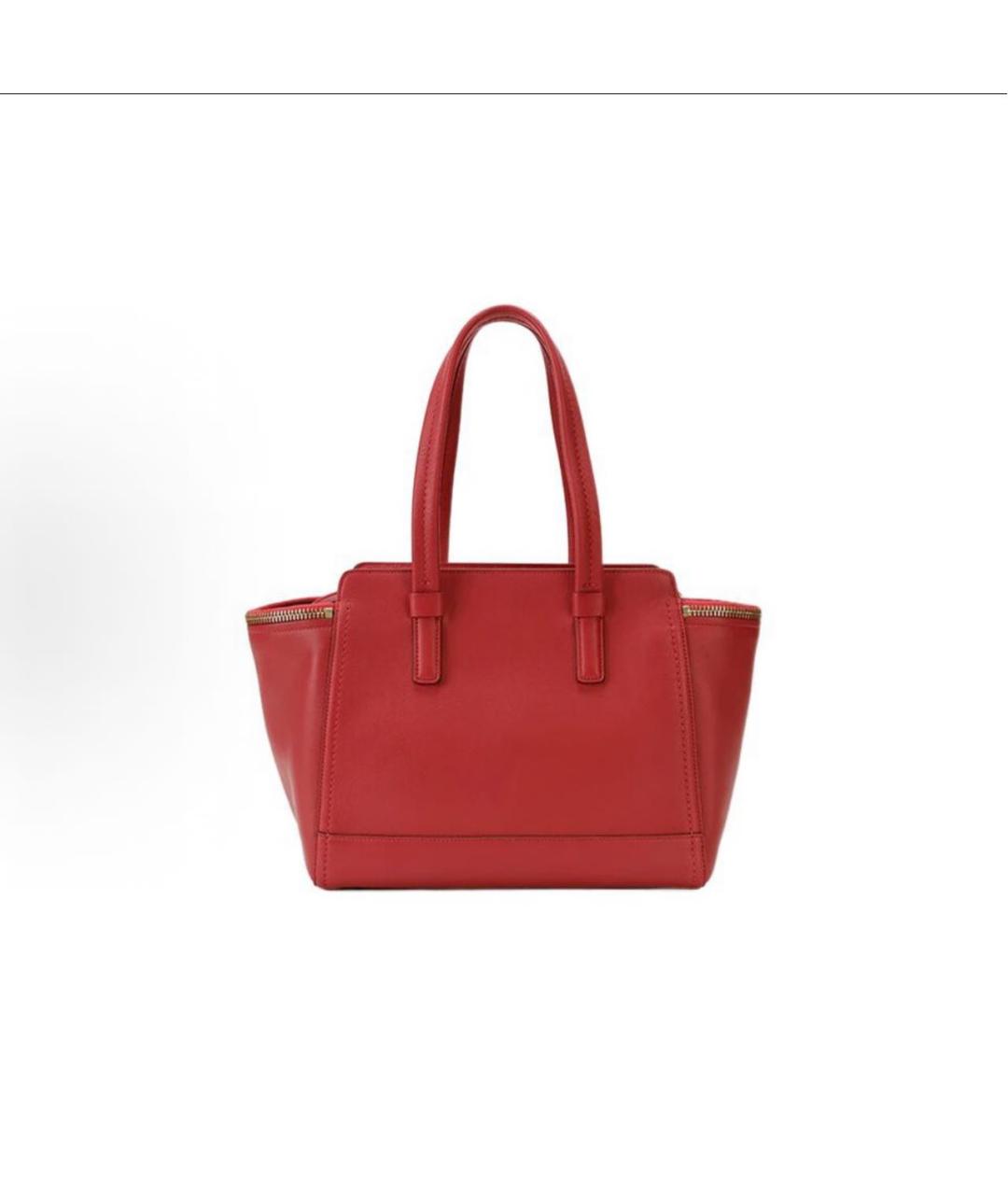 FERRAGAMO Красная кожаная сумка тоут, фото 3