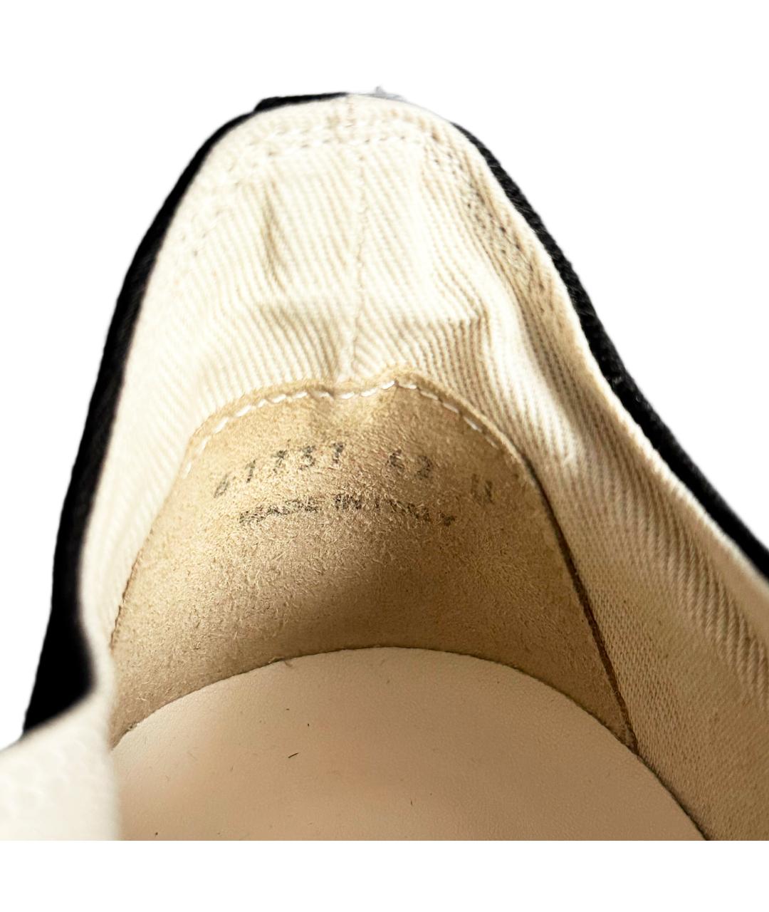 RICK OWENS DRKSHDW Черные текстильные низкие кроссовки / кеды, фото 8