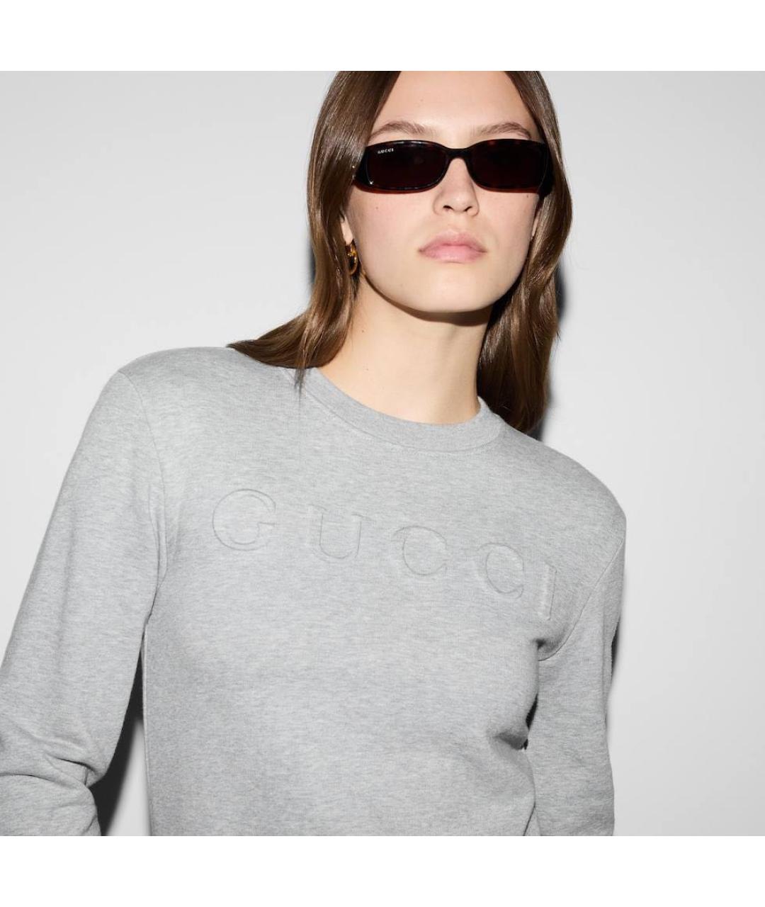 GUCCI Серый джемпер / свитер, фото 4