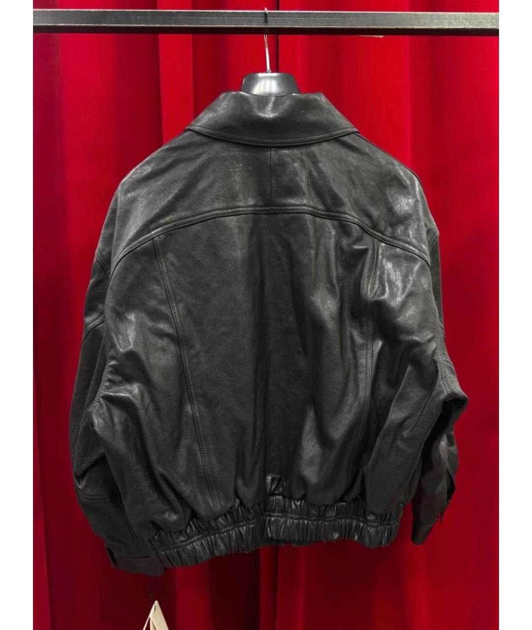 SAINT LAURENT Черная кожаная куртка, фото 6