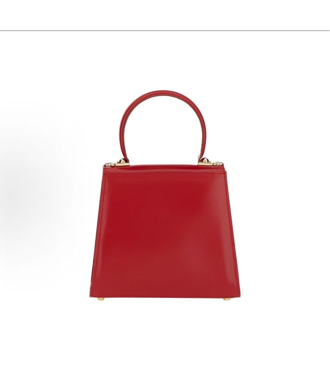 FERRAGAMO Красная кожаная сумка с короткими ручками, фото 3