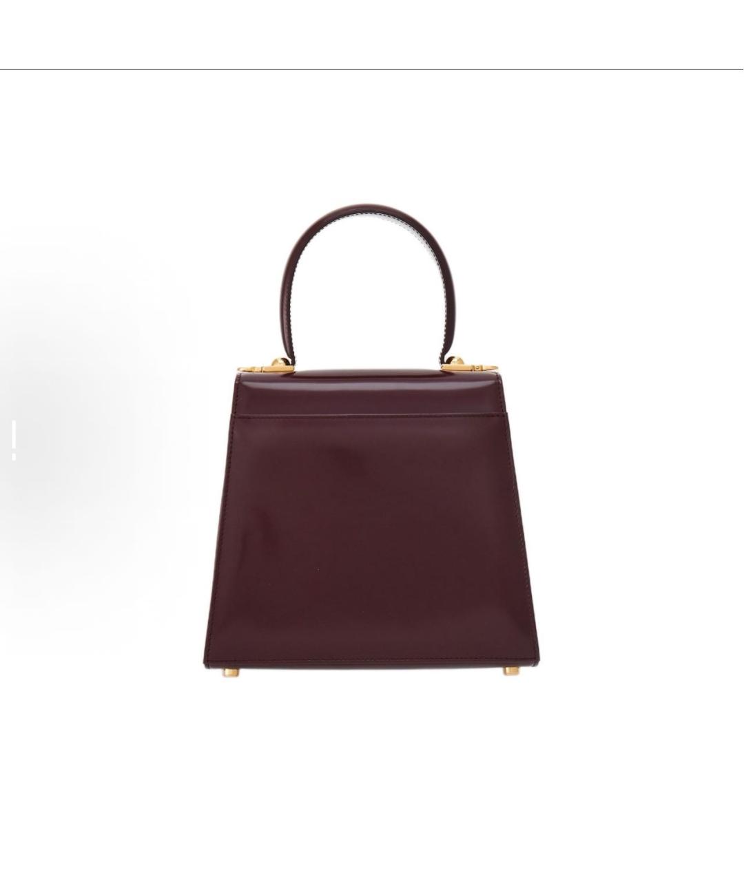 FERRAGAMO Коричневая кожаная сумка с короткими ручками, фото 3