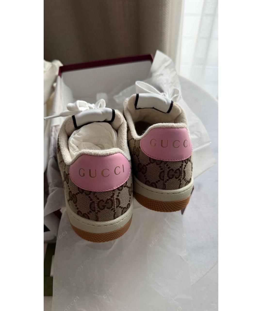 GUCCI Мульти текстильные кроссовки, фото 5