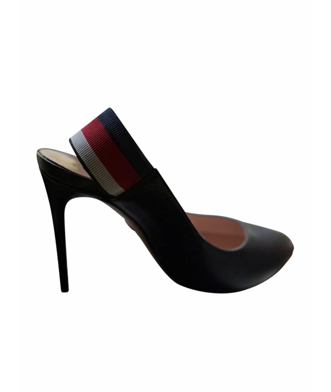 GUCCI Черные кожаные туфли, фото 1