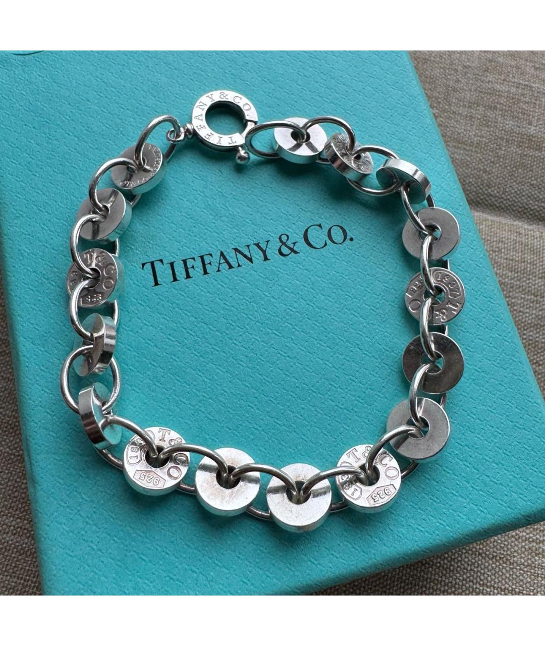 TIFFANY&CO Серебрянный серебряный браслет, фото 9