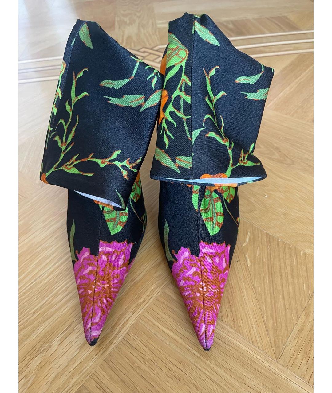 BALENCIAGA Оранжевое синтетические полусапоги, фото 2