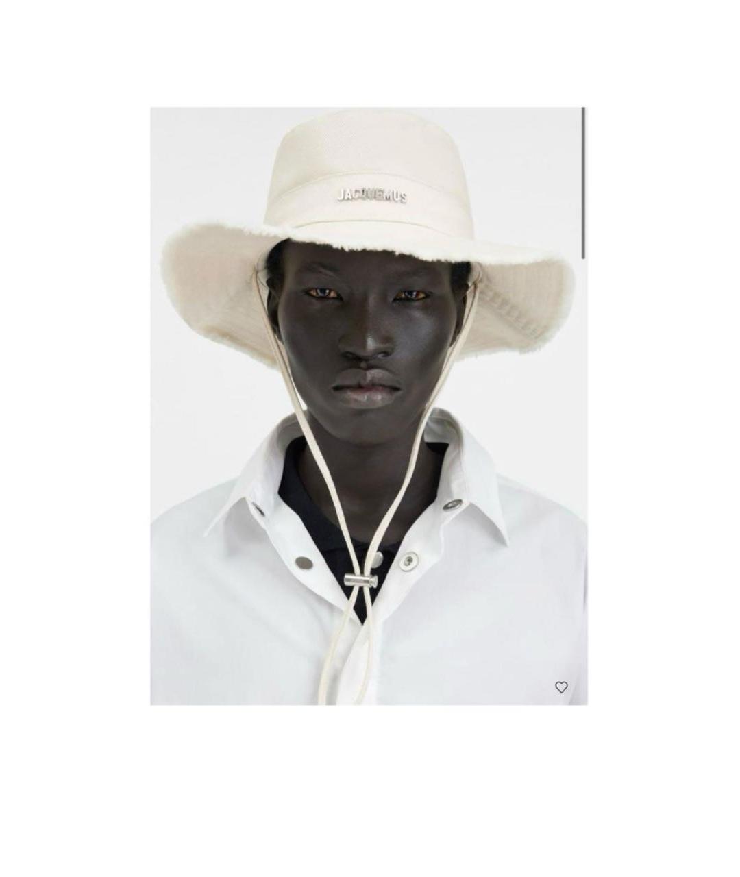 JACQUEMUS Белая панама, фото 3