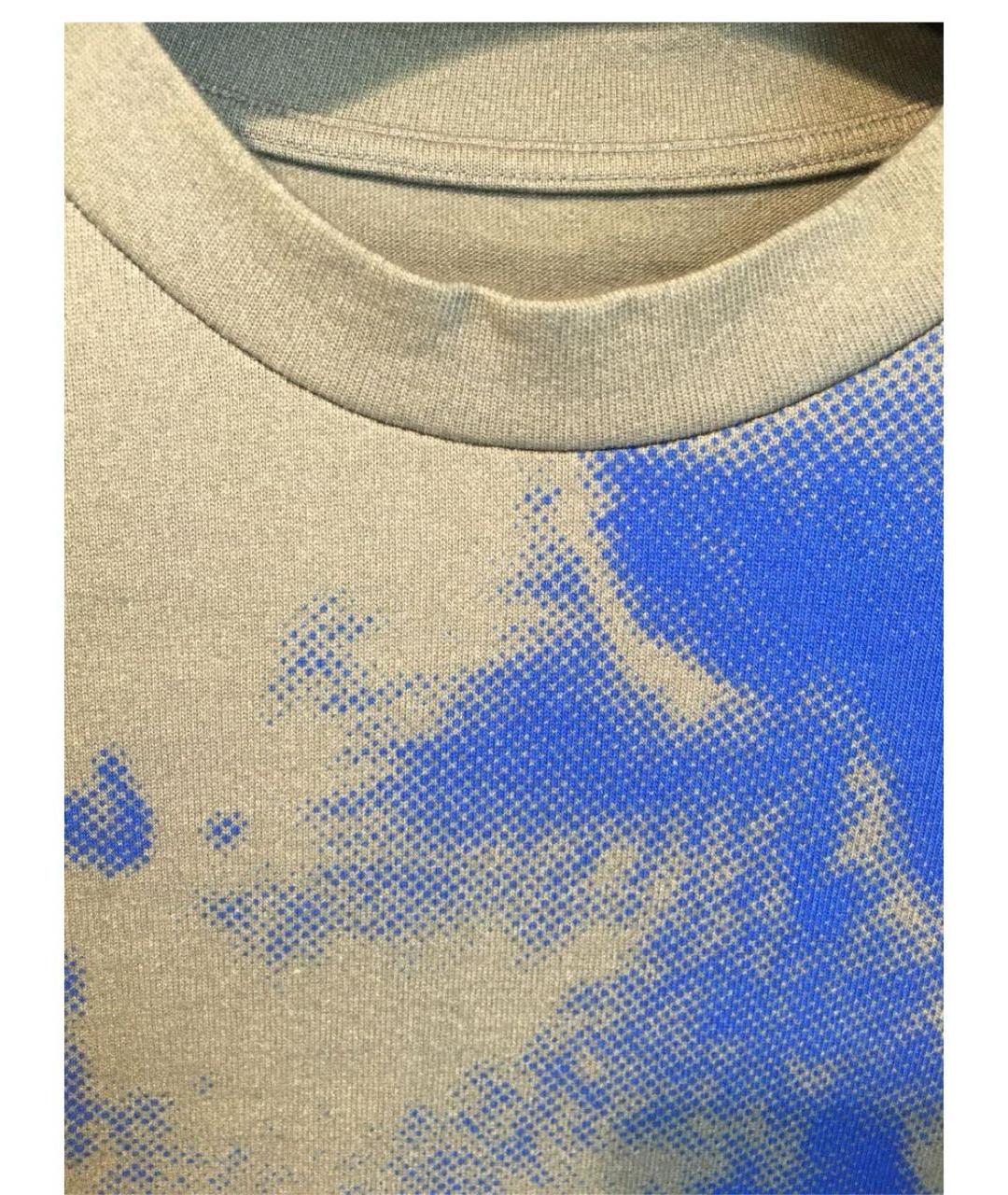 JIL SANDER Синяя хлопковая футболка, фото 3