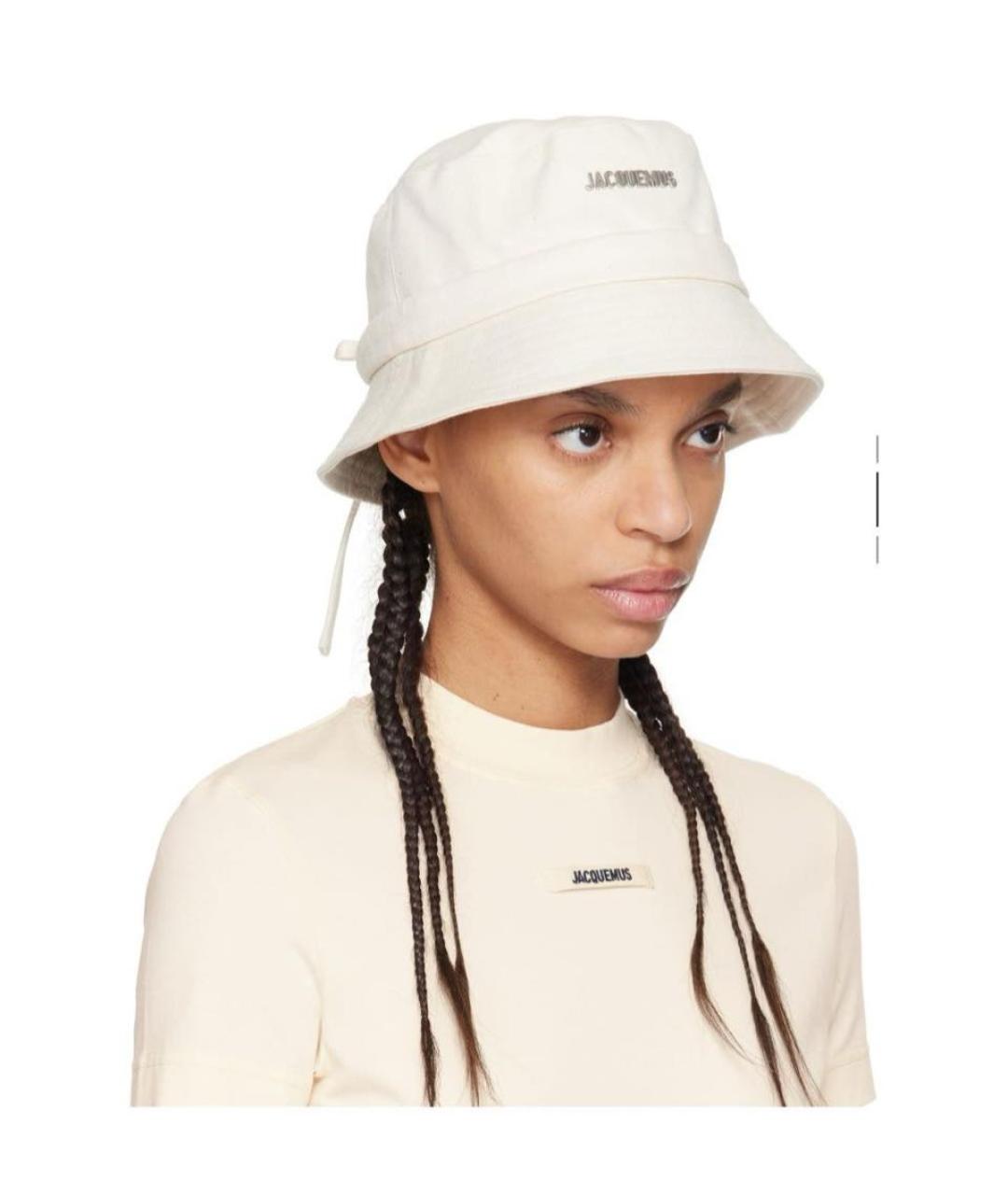 JACQUEMUS Белая панама, фото 2