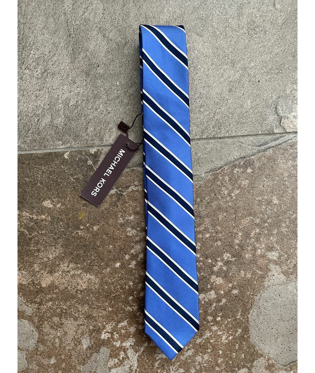 MICHAEL KORS Синий шелковый бабочка/галстук, фото 3