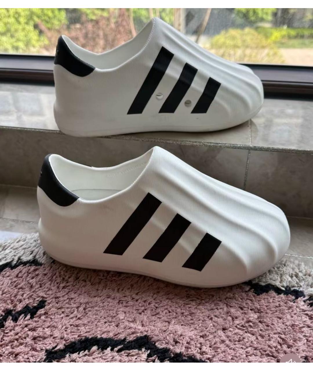 ADIDAS Белые резиновые низкие кроссовки / кеды, фото 5