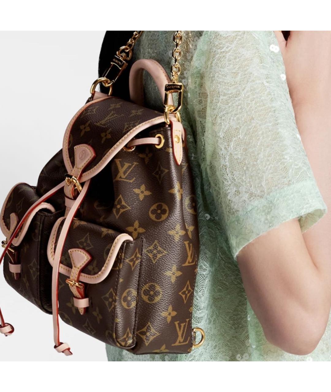 LOUIS VUITTON Коричневый рюкзак, фото 5