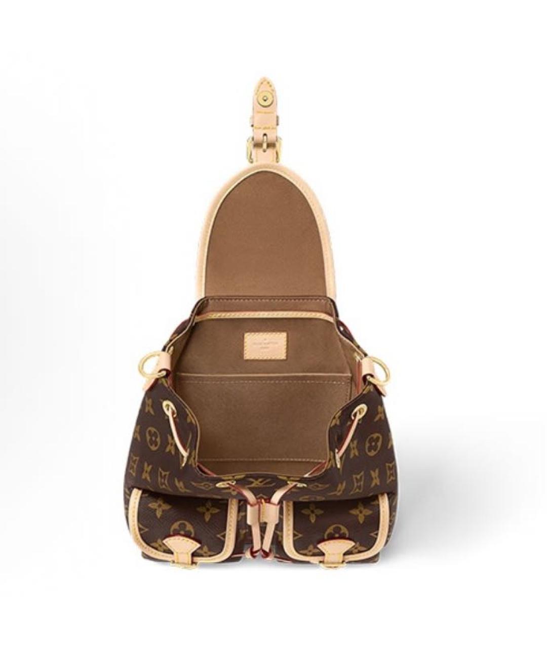 LOUIS VUITTON Коричневый рюкзак, фото 4