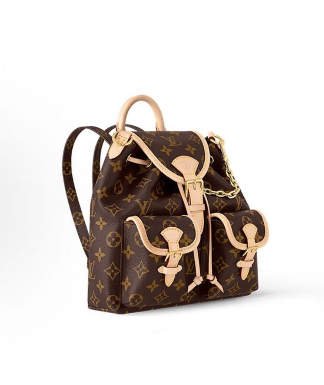 LOUIS VUITTON Коричневый рюкзак, фото 2