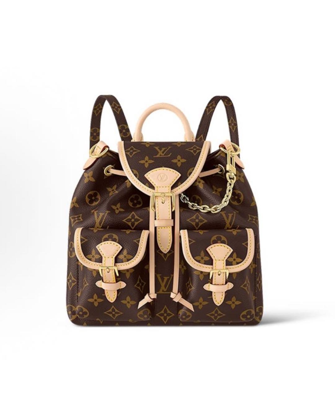 LOUIS VUITTON Коричневый рюкзак, фото 6