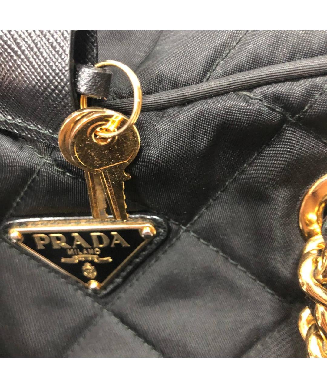 PRADA Черная тканевая сумка через плечо, фото 3