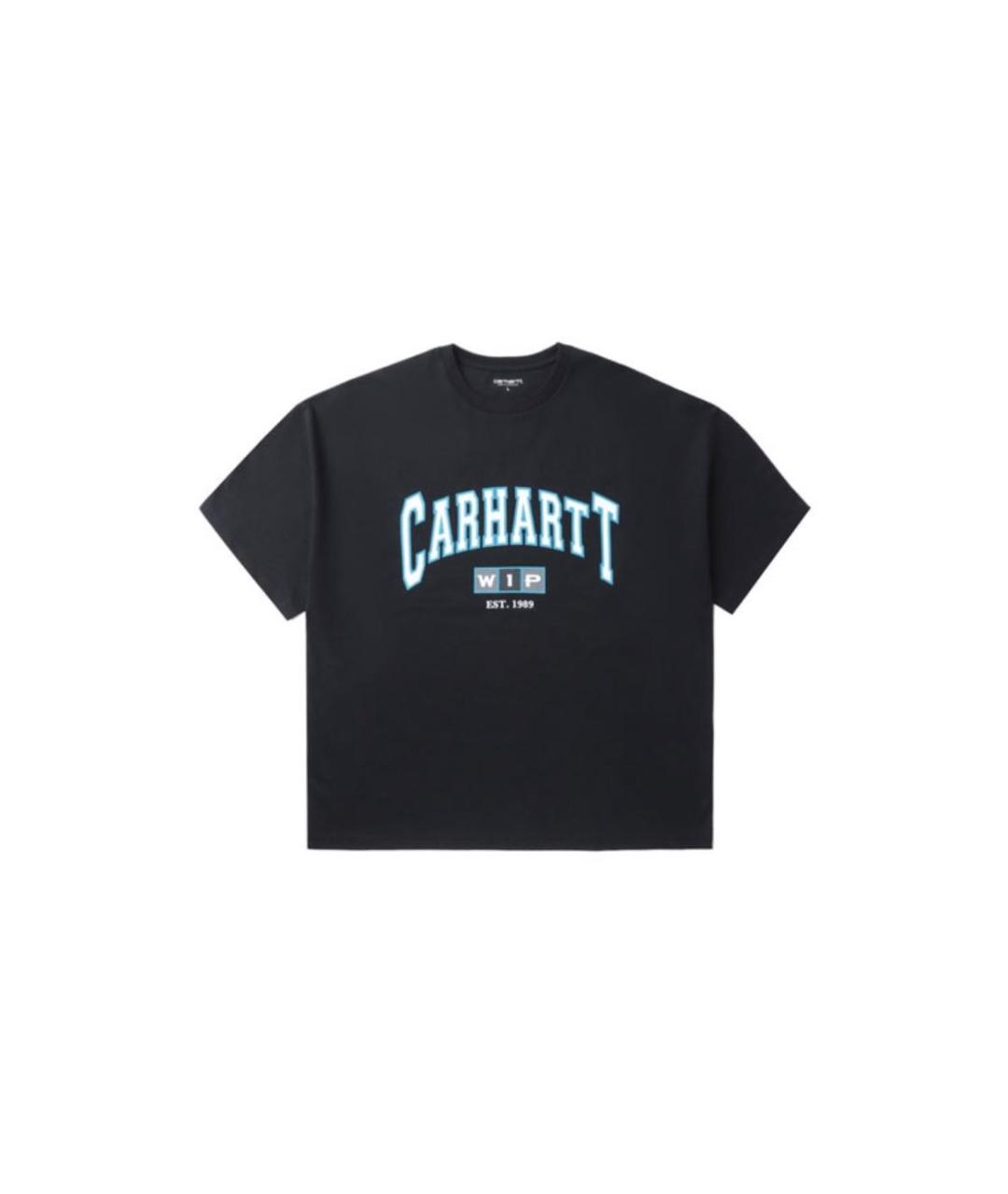 CARHARTT WIP Черная хлопковая футболка, фото 1