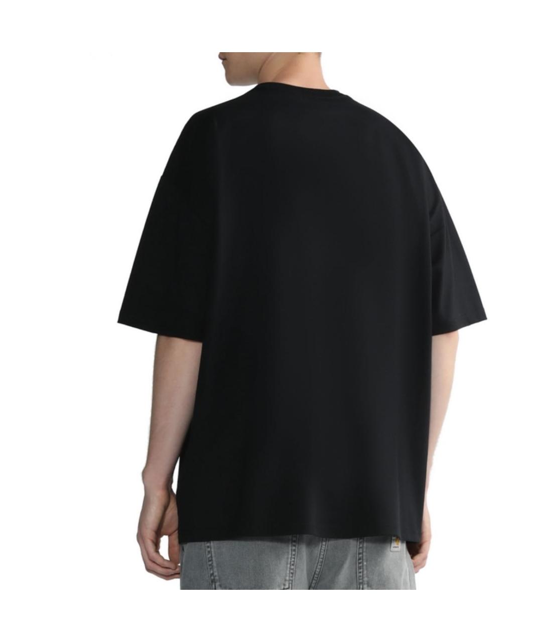 CARHARTT WIP Черная хлопковая футболка, фото 2