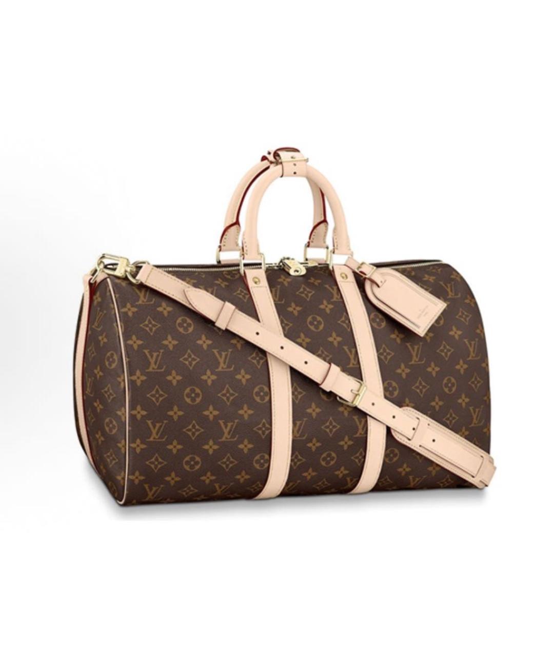 LOUIS VUITTON Коричневая дорожная/спортивная сумка, фото 5