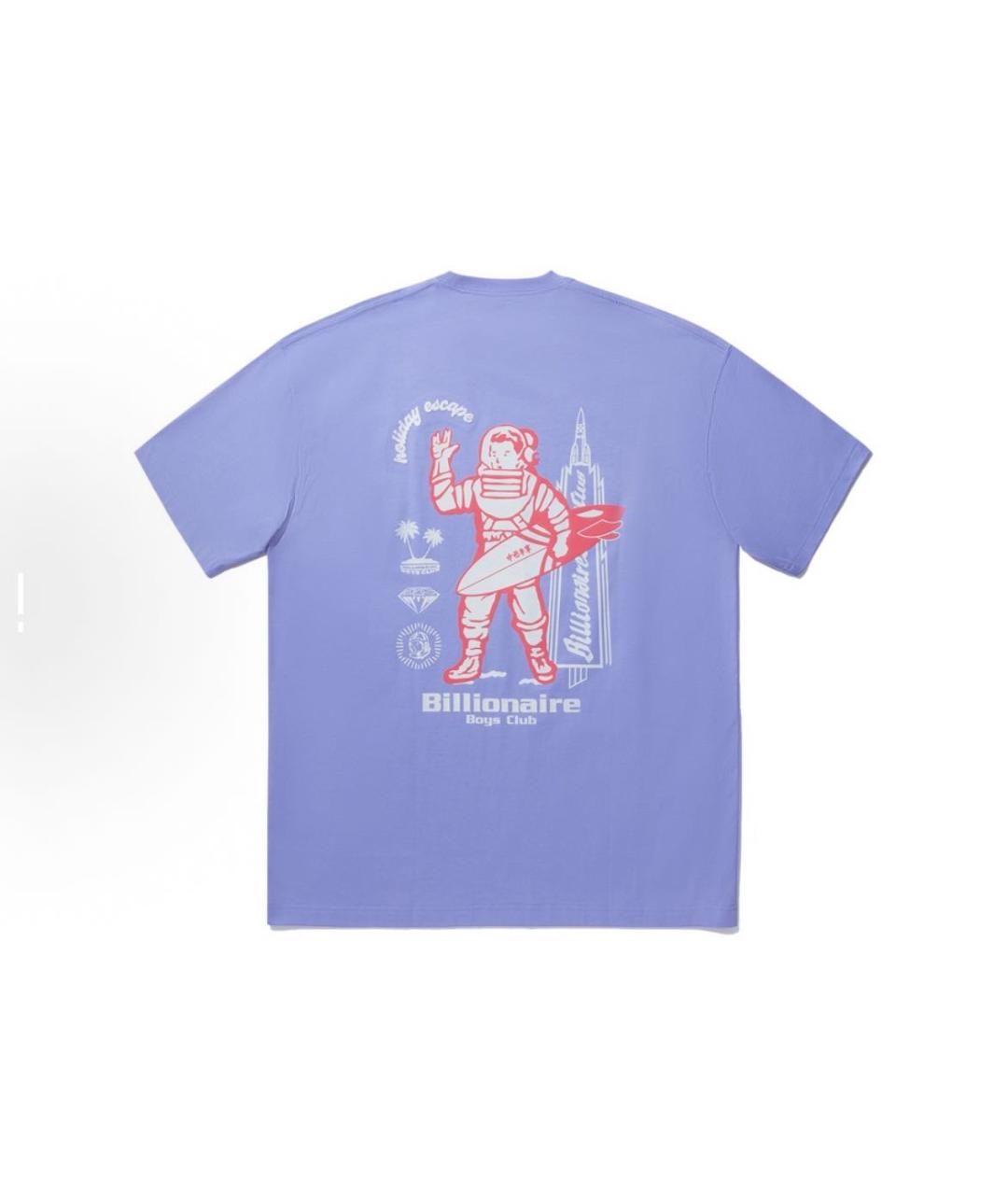 BILLIONAIRE BOYS CLUB Фиолетовая хлопковая футболка, фото 2