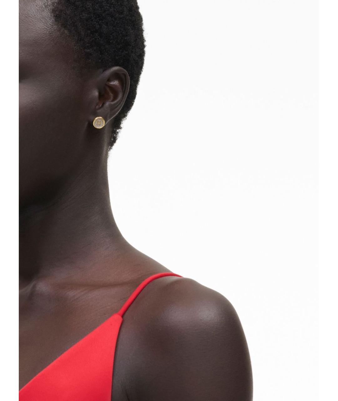 MARC JACOBS Золотые металлические серьги, фото 2