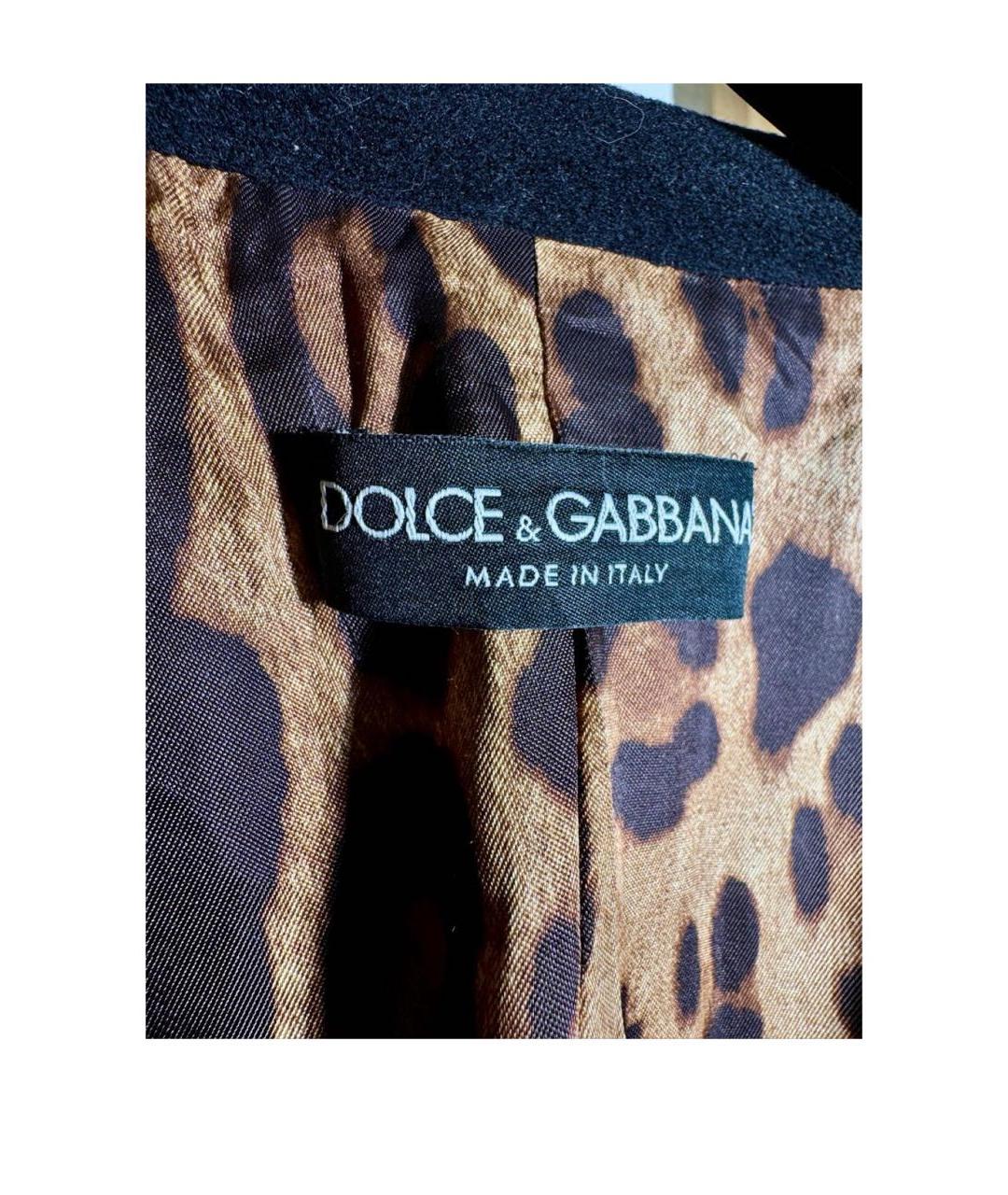 DOLCE&GABBANA Черное пальто, фото 6