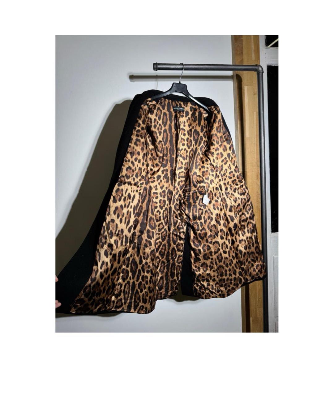 DOLCE&GABBANA Черное пальто, фото 5