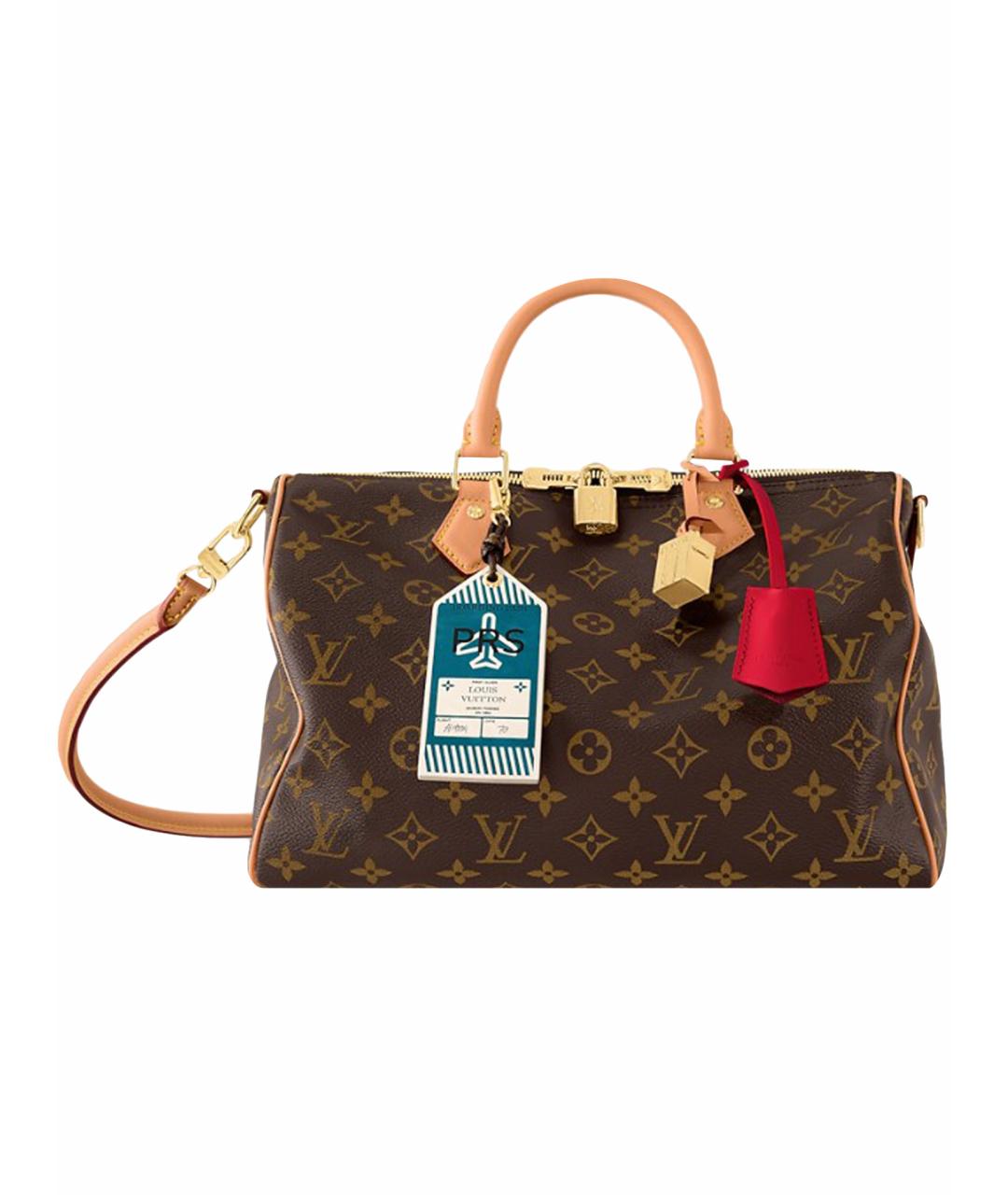 LOUIS VUITTON Коричневая сумка с короткими ручками, фото 1