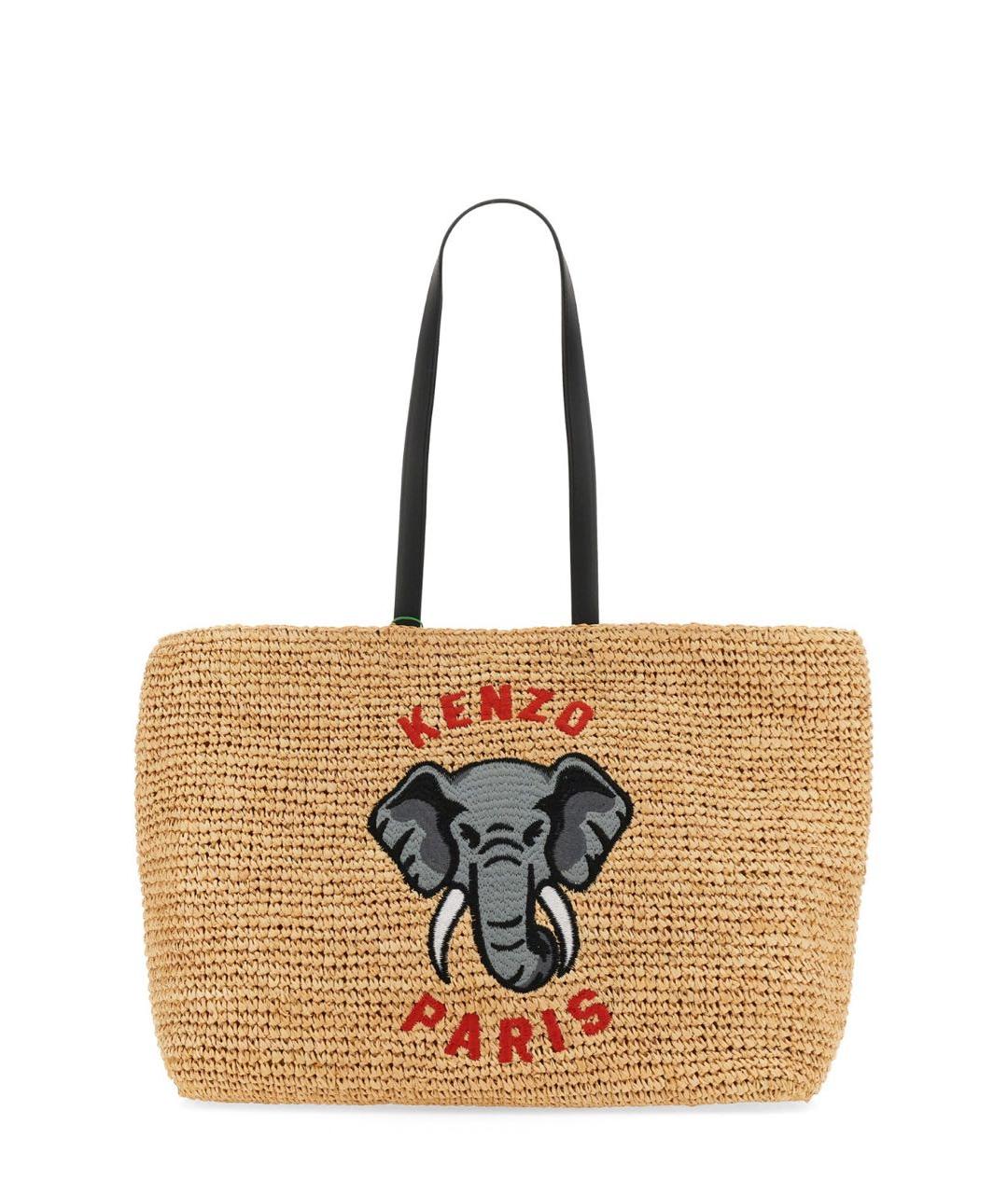 KENZO Пелетеная пляжная сумка, фото 1