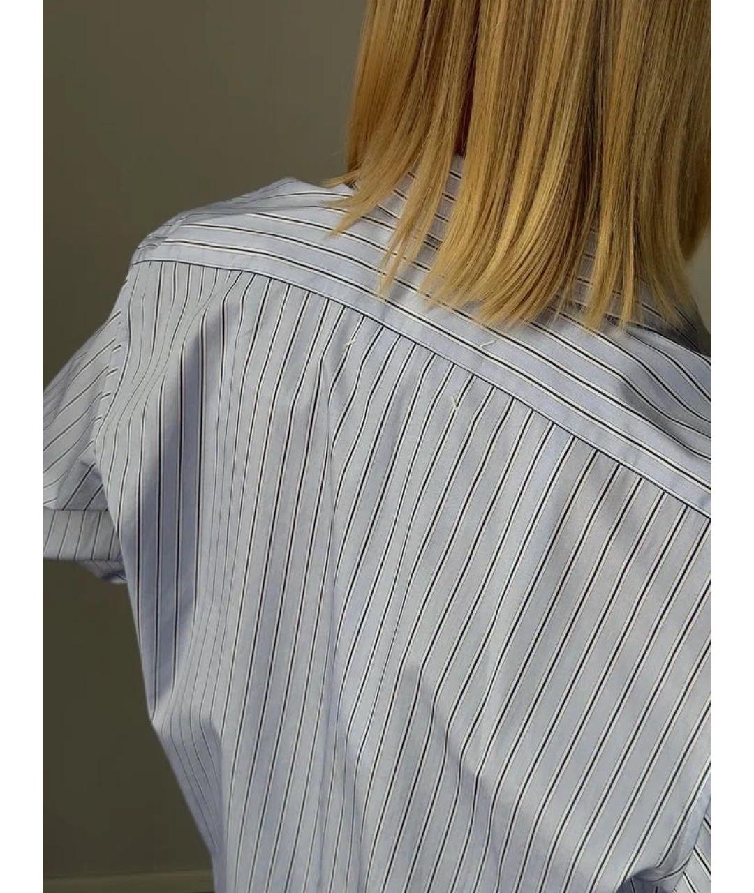 MAISON MARGIELA Голубая хлопковая рубашка, фото 6
