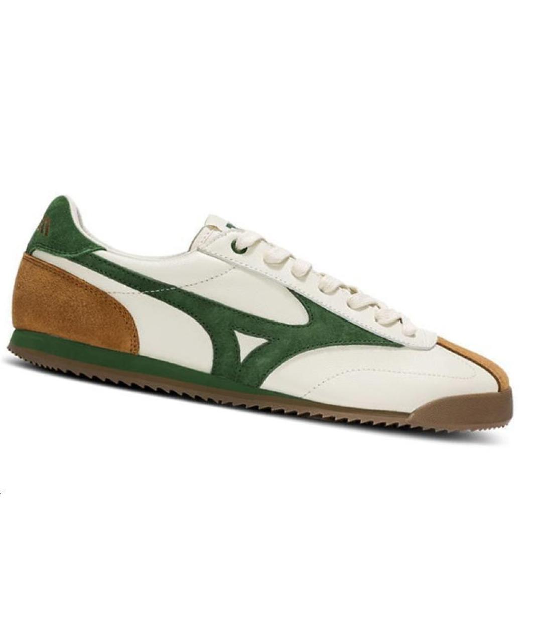 MIZUNO Бежевые кожаные кеды, фото 2