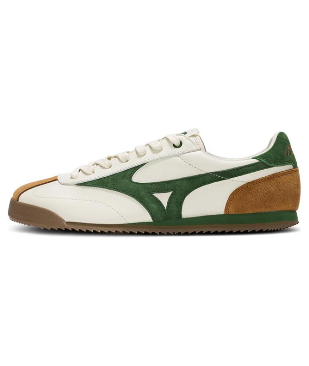 MIZUNO Бежевые кожаные кеды, фото 5