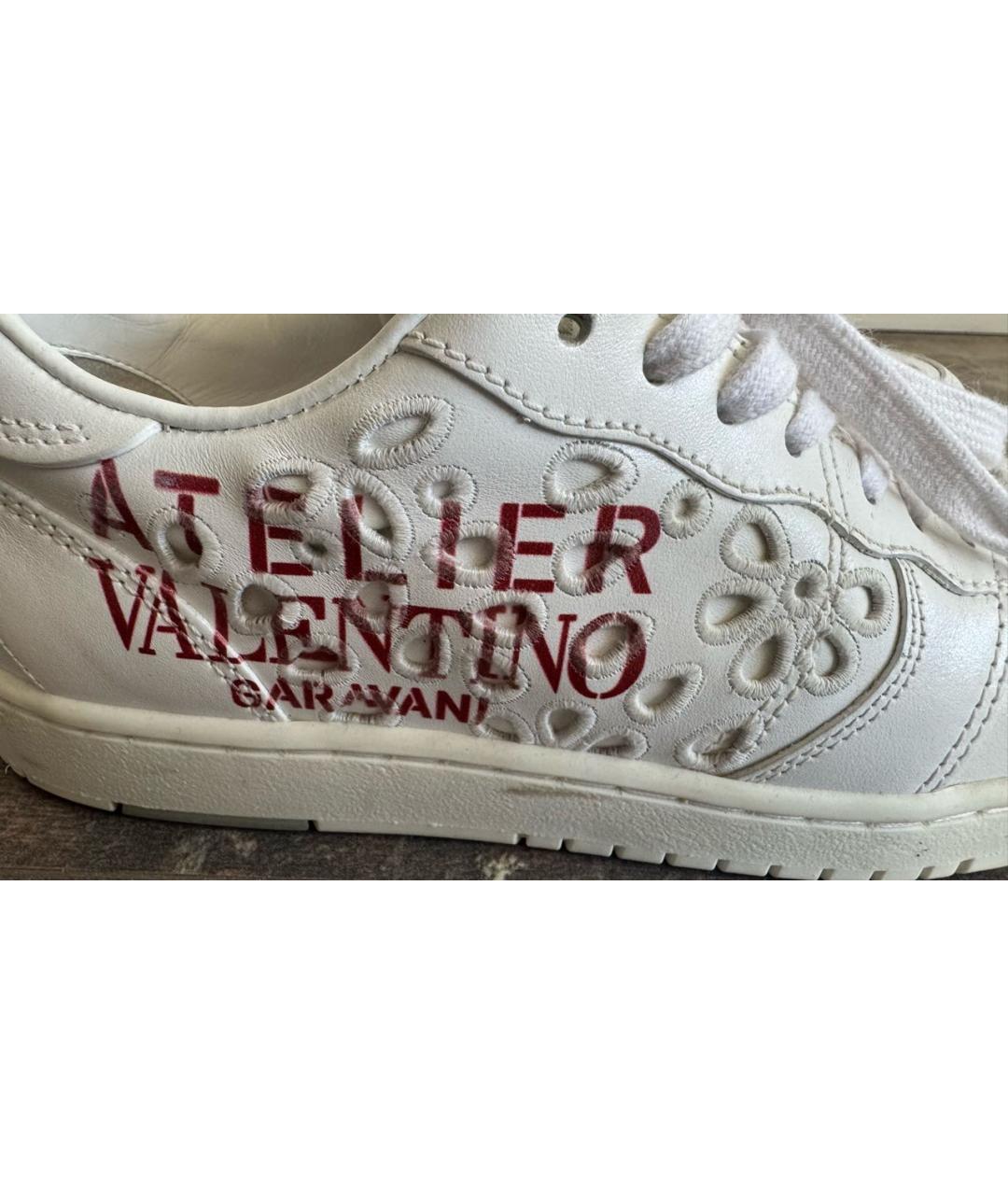 VALENTINO Белые кожаные кеды, фото 7