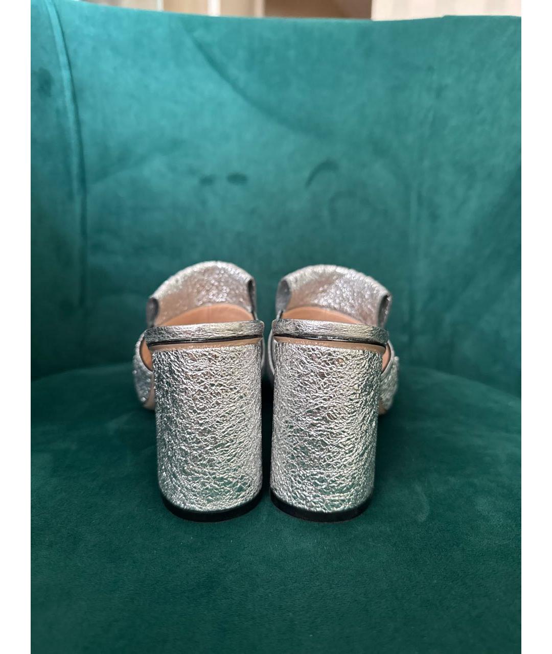 GUCCI Серебряные мюли, фото 4