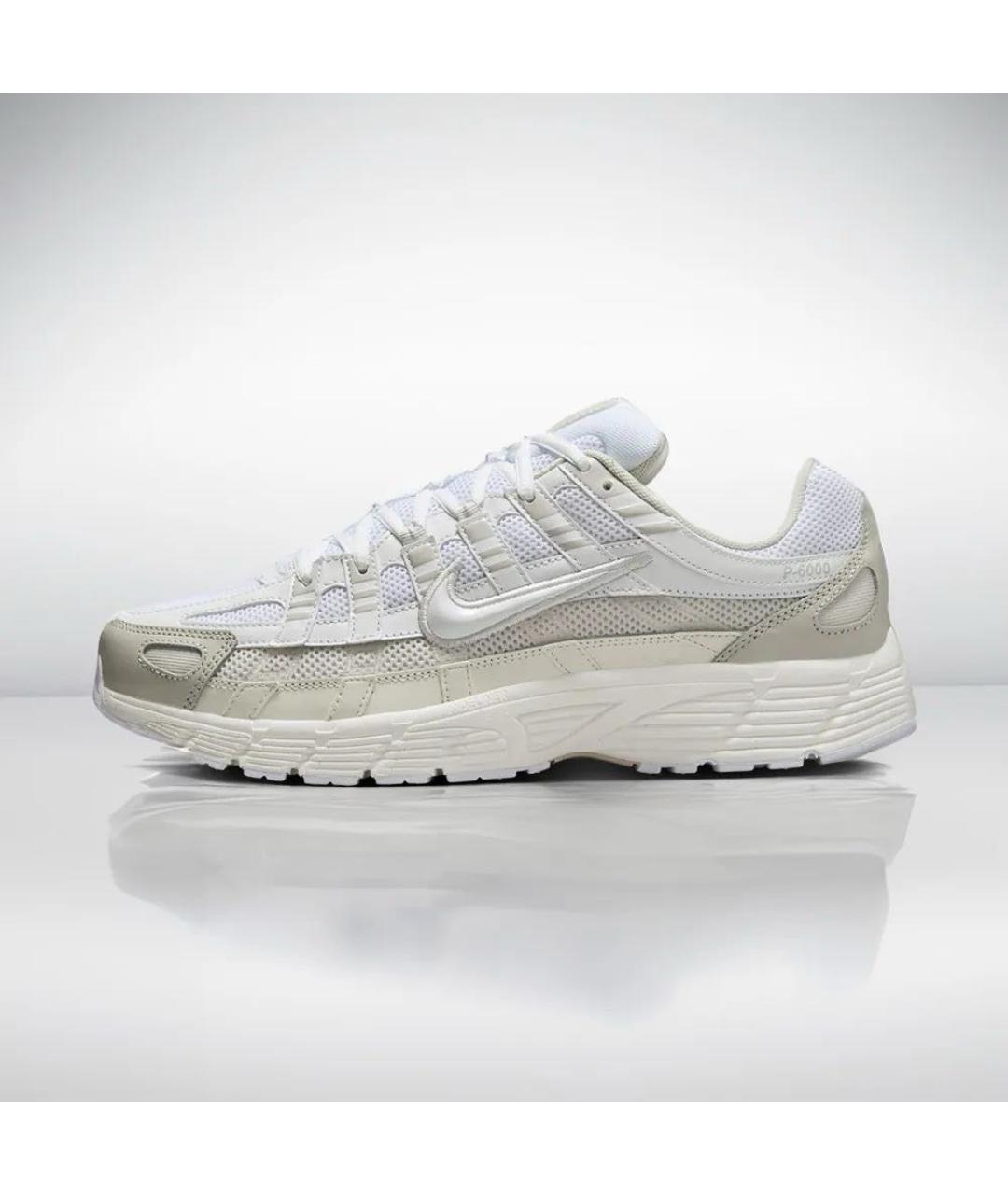 NIKE Белые замшевые низкие кроссовки / кеды, фото 5