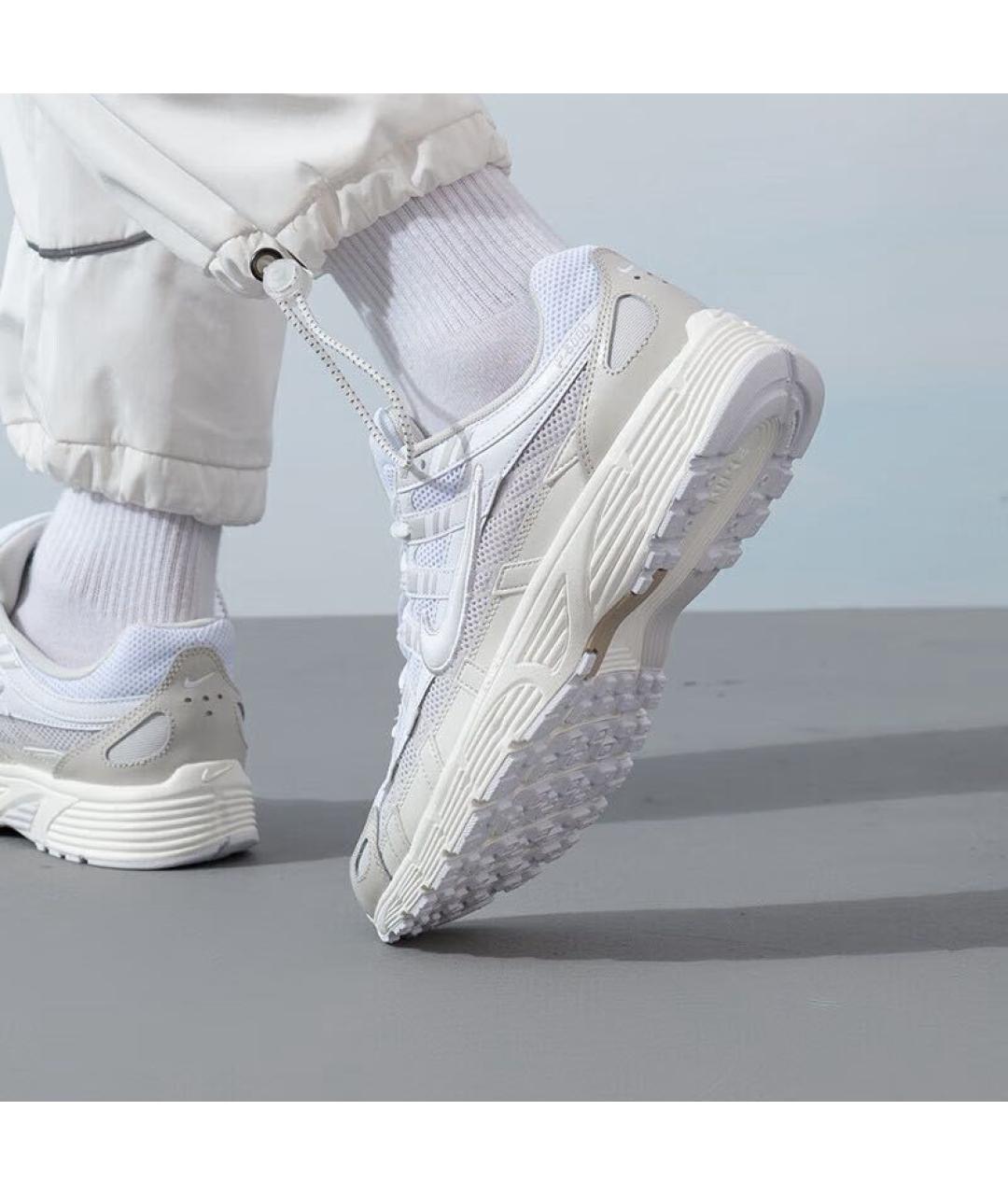 NIKE Белые замшевые низкие кроссовки / кеды, фото 3